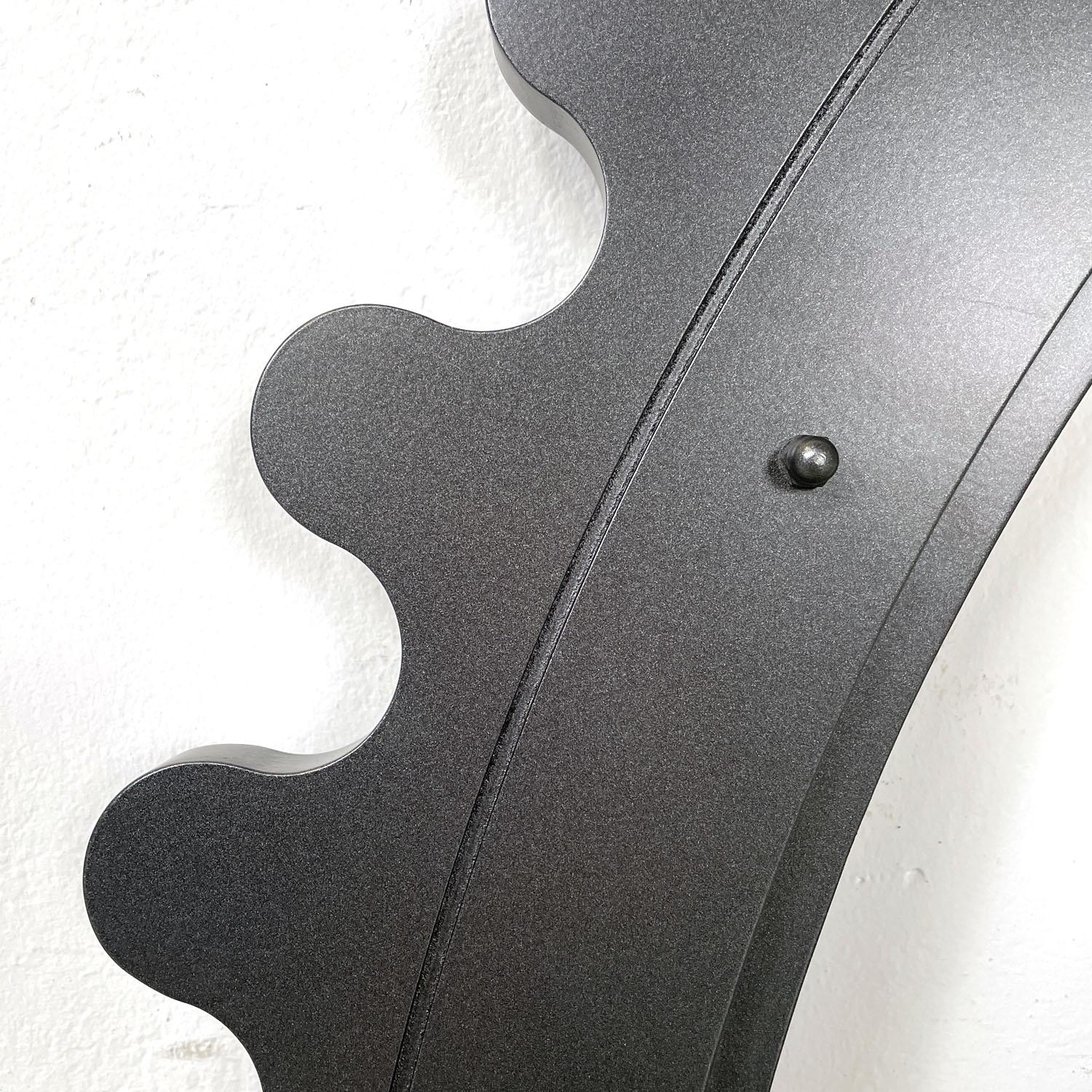 Italian post-modern glitter grey triangular mechanism shaped prop, 2020s For Sale 2