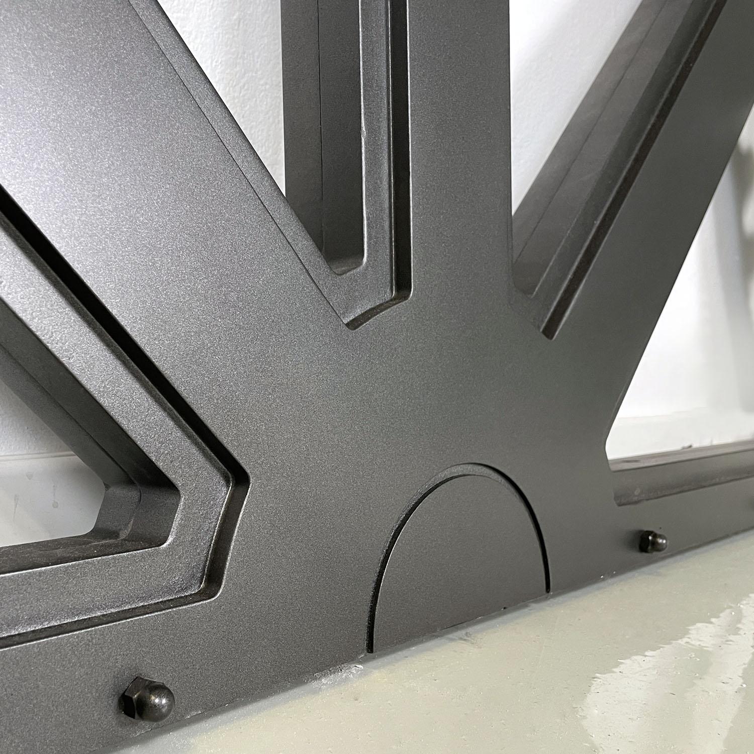 Italian post-modern illuminated glitter grey semicircle mechanism prop, 2020s For Sale 7