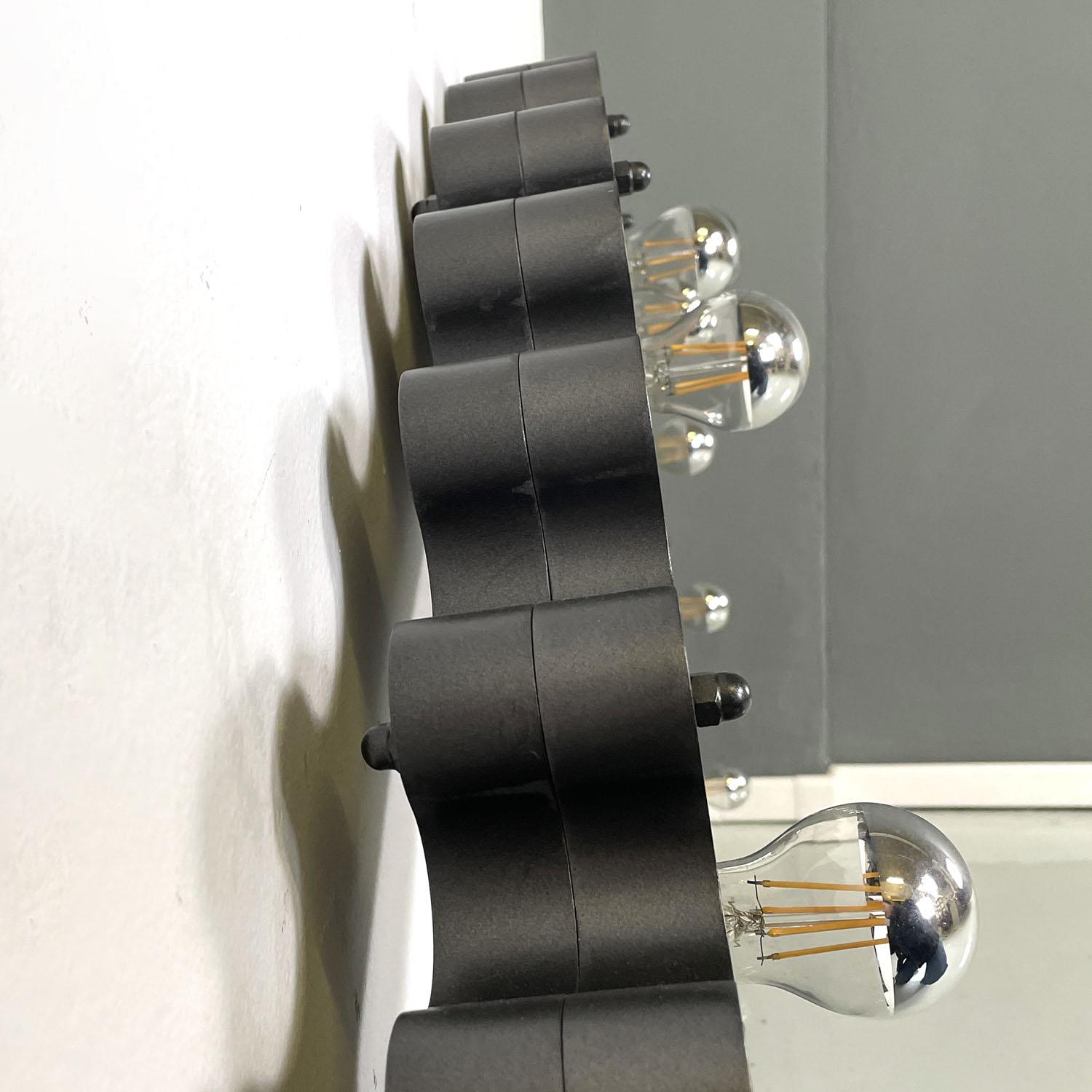 Italian post-modern illuminated glitter grey semicircle mechanism prop, 2020s For Sale 1