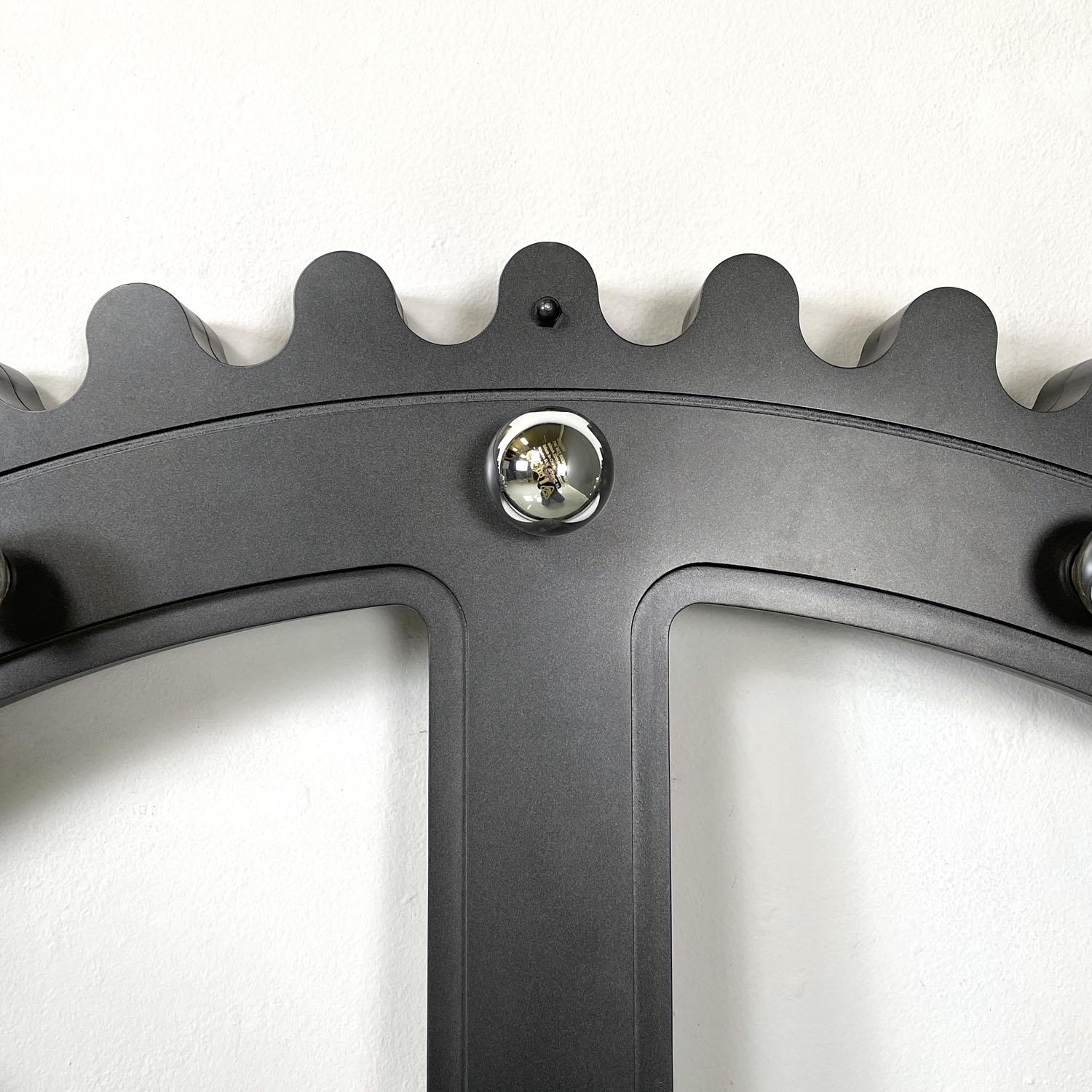 Italian post-modern illuminated glitter grey semicircle mechanism prop, 2020s For Sale 2