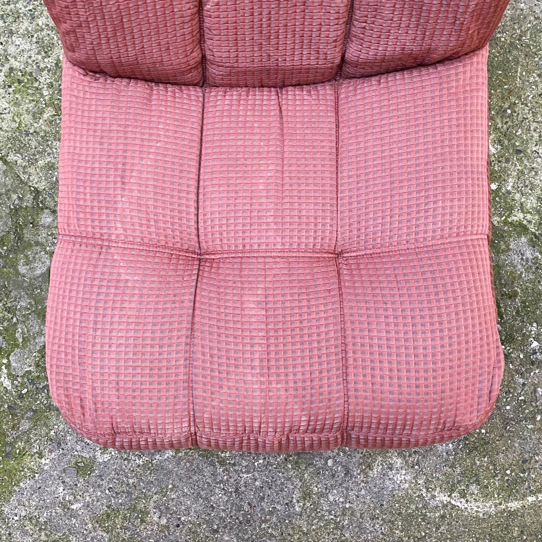 Italian Post Modern in Shades of Pink and Abs Four Pieces Modular Sofa, 1980s For Sale 2