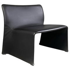 Italian Post-Modern Leather Armchair Glove by Urquiola for Molteni&C., 2000s