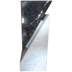 Italian Postmodern Marble Pedestal