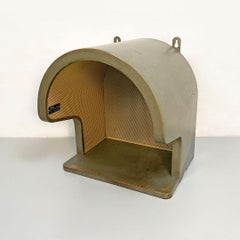 Italian Post Modern Metal Wall Telephone Box with Shelf by IMA Monza, 1980s