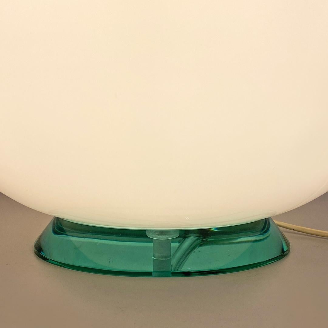 Italian Post Modern Milk Glass Table or Floor Egg Lamp, 1980s For Sale 8