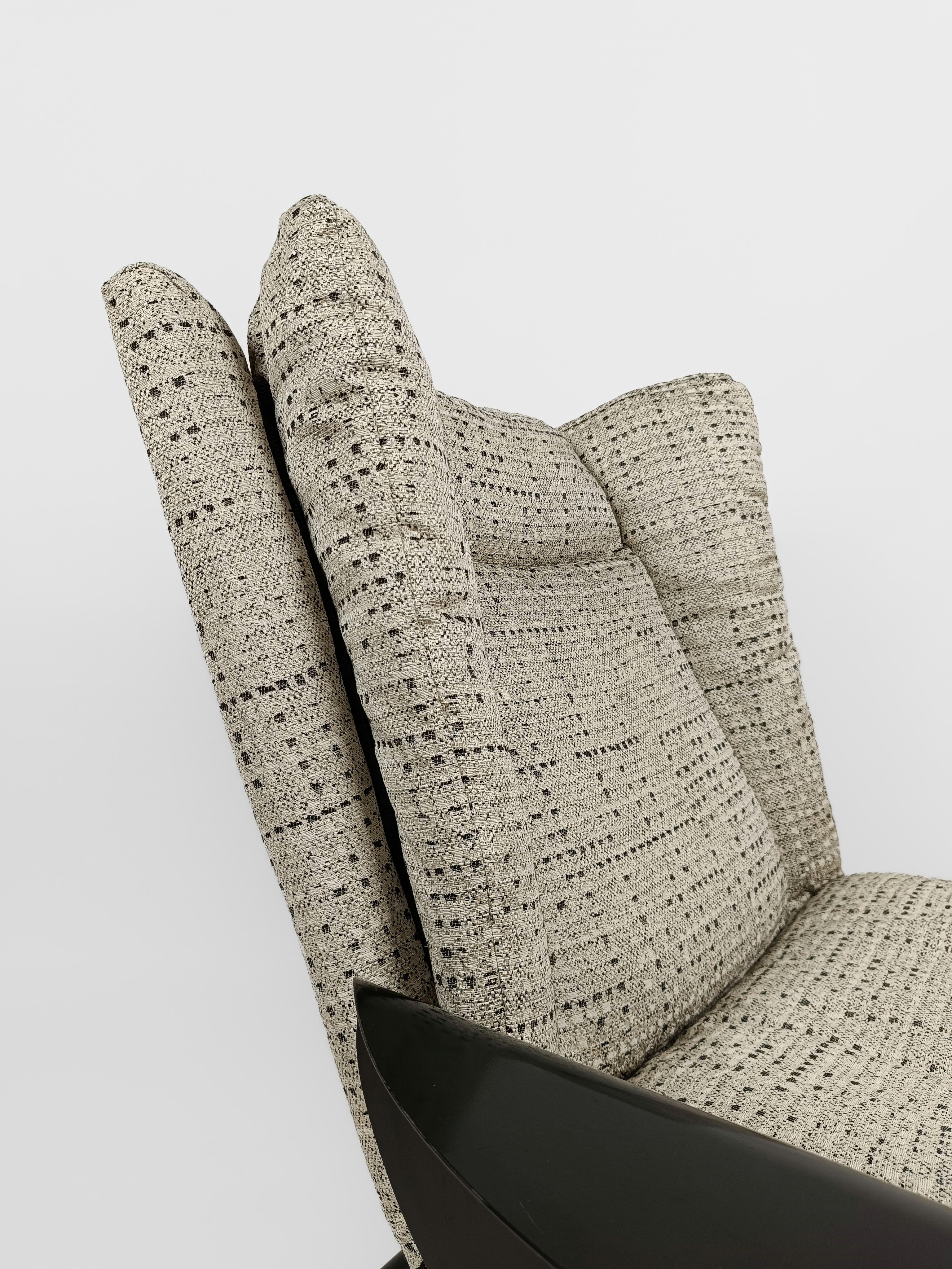 Fauteuil de salon inclinable post-moderne italien, chaise de Cinova, 1980  en vente 13