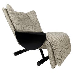 Italian Post-Modern Reclining Lounge Chair, Chaise by Cinova, 1980s 