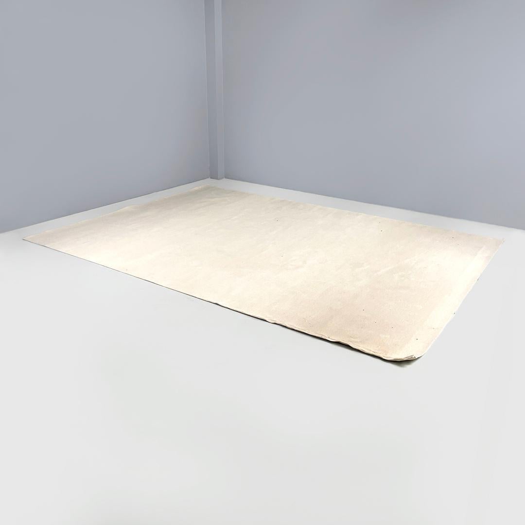 Post-Modern Italian post-modern rectangular synthetic short hair white carpet, 2000s For Sale