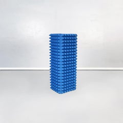 Italian Post-Modern Rectangular TOTEM with Blue Foam Pyramids, 2000s