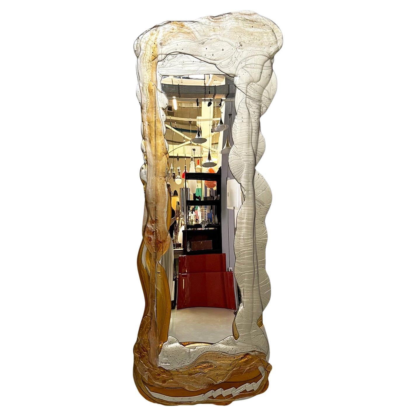 Specchio da parete italiano post-moderno in resina di Gaetano Pesce per Fish Design, 2005