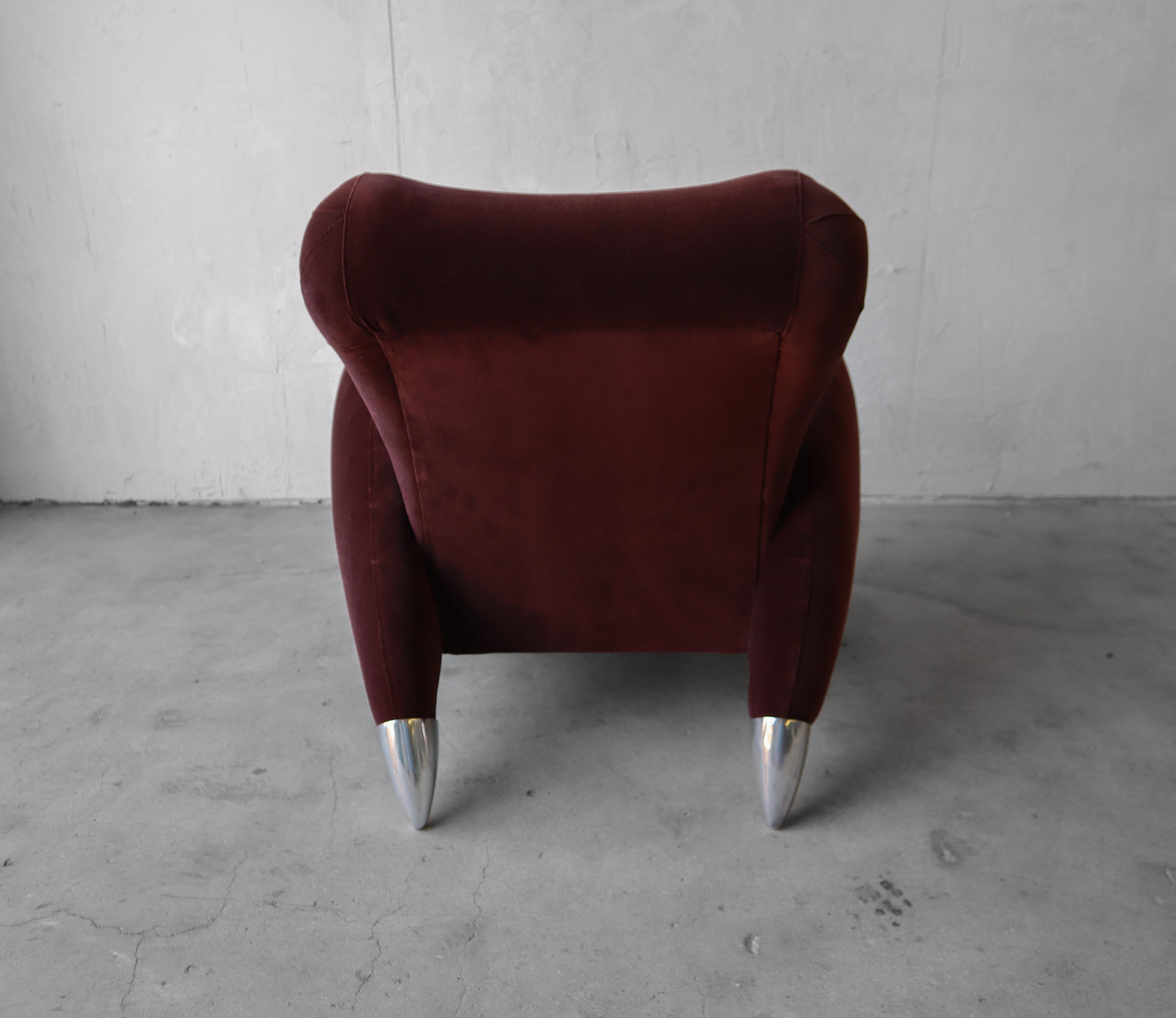 Italian Post Modern Sculptural Lounge Chair For Sale 1
