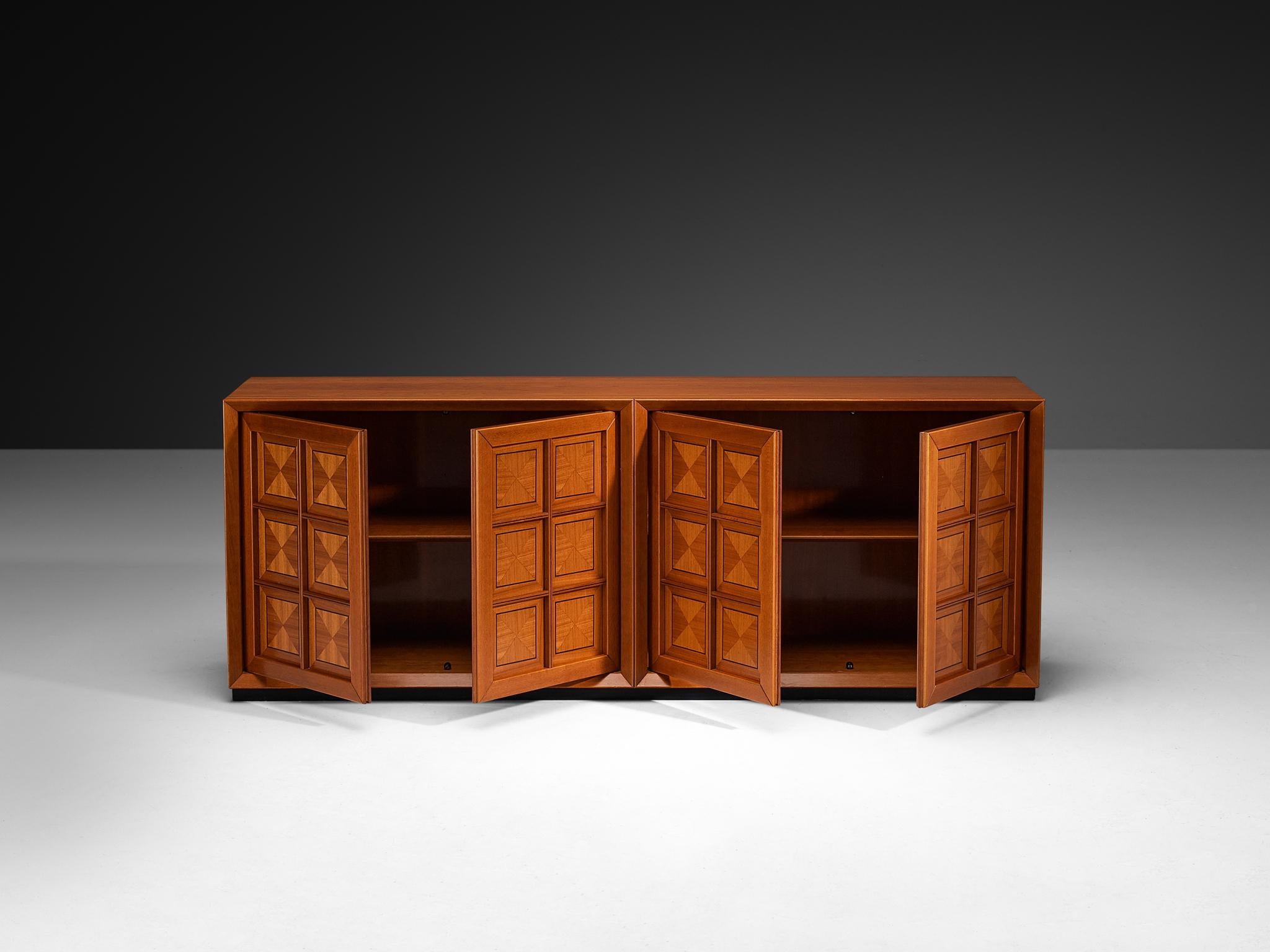 Italian Post-Modern Sideboard with Geometric Front For Sale 5