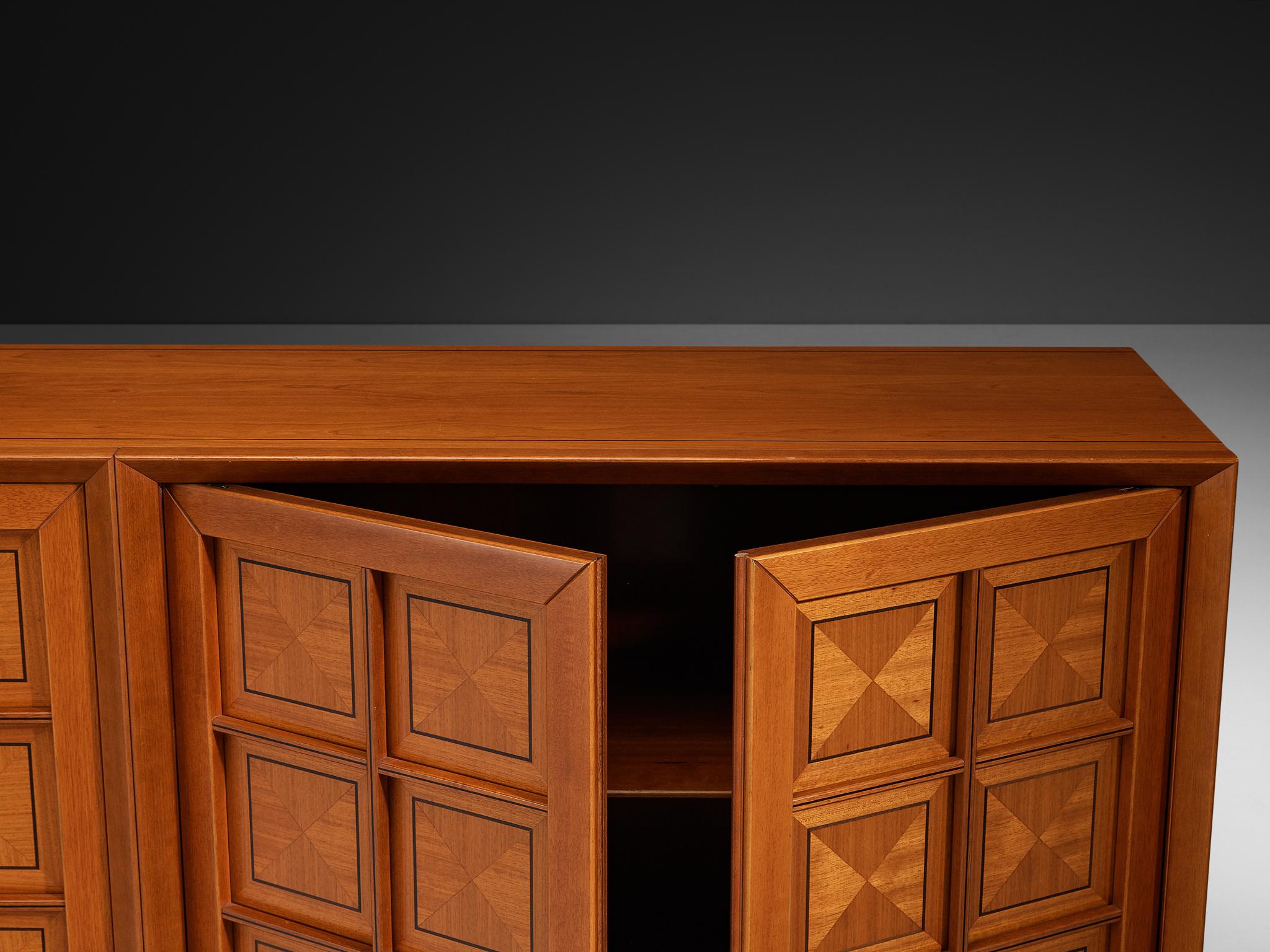 Italian Post-Modern Sideboard with Geometric Front For Sale 6