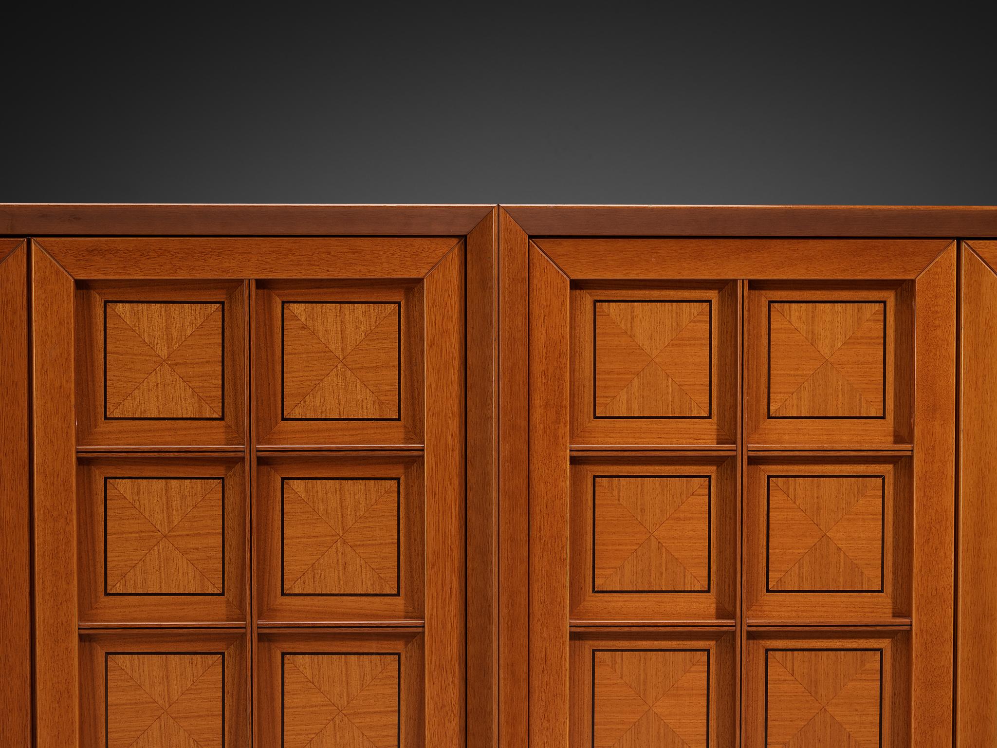Italian Post-Modern Sideboard with Geometric Front For Sale 1