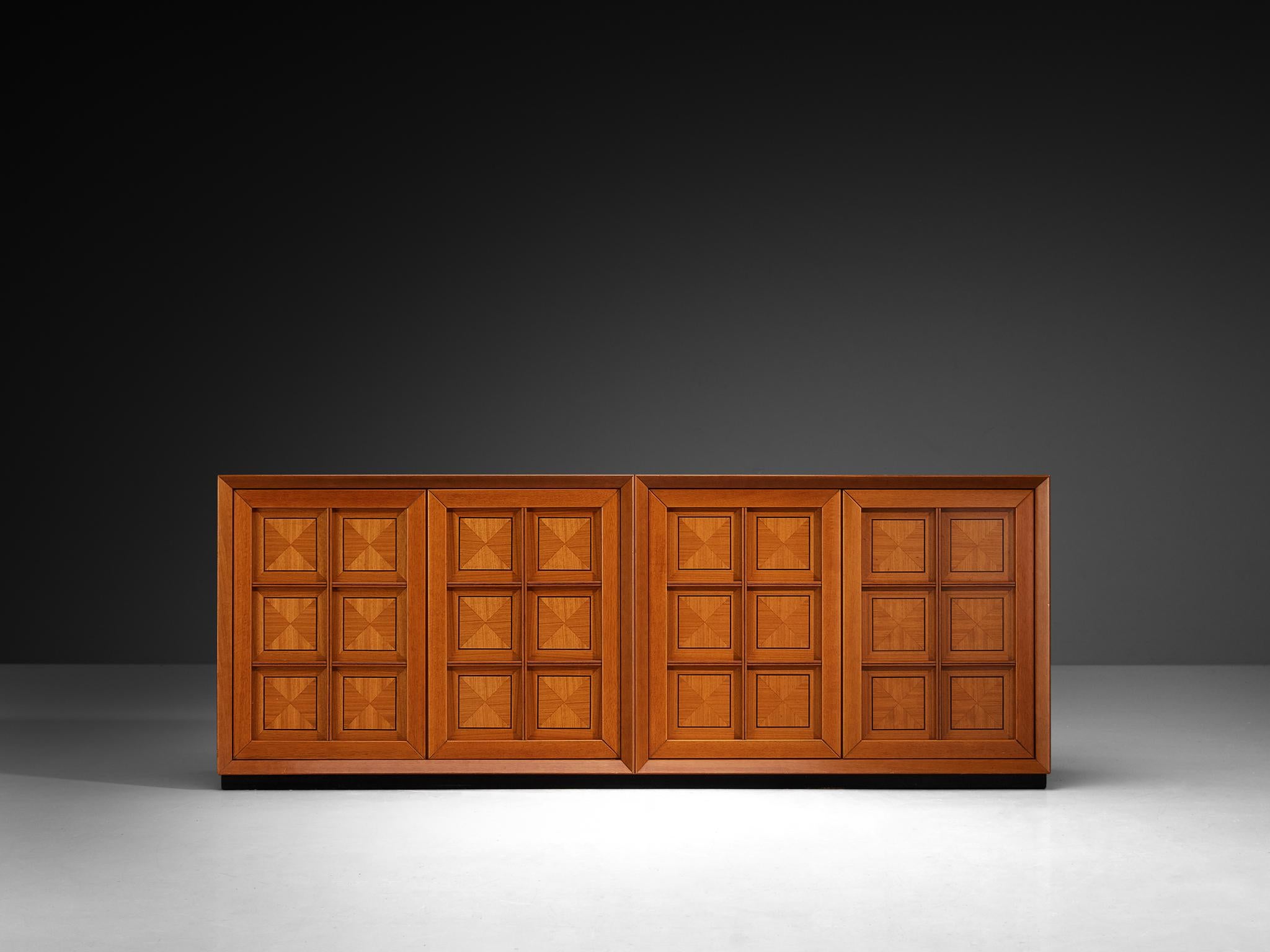 Italian Post-Modern Sideboard with Geometric Front For Sale 2