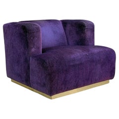 Italian Post Modern Swivel Lounge Chair