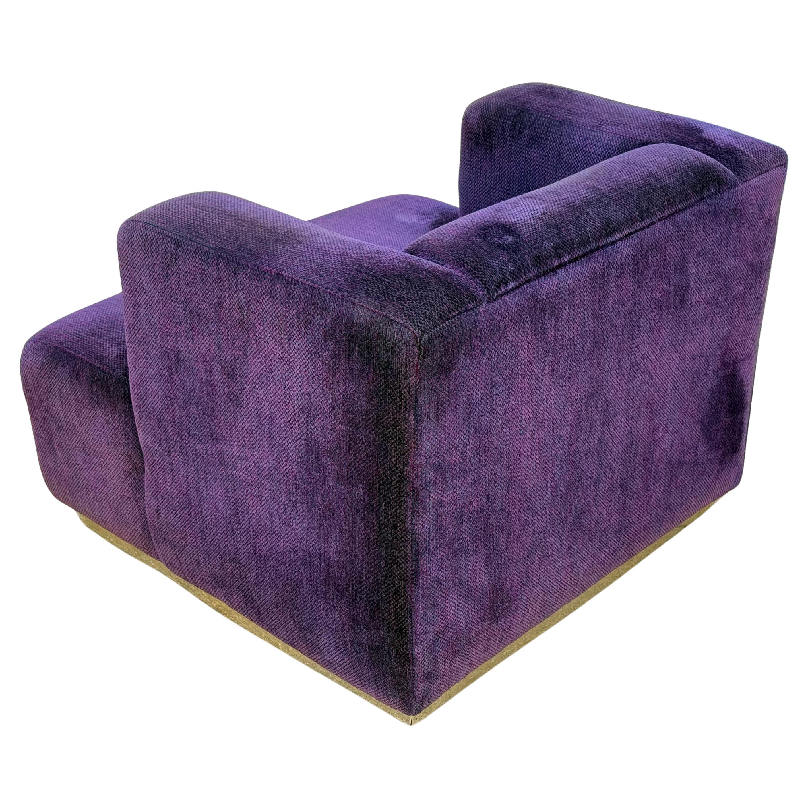 Fin du 20e siècle Chaise longue pivotante post-moderne italienne en vente