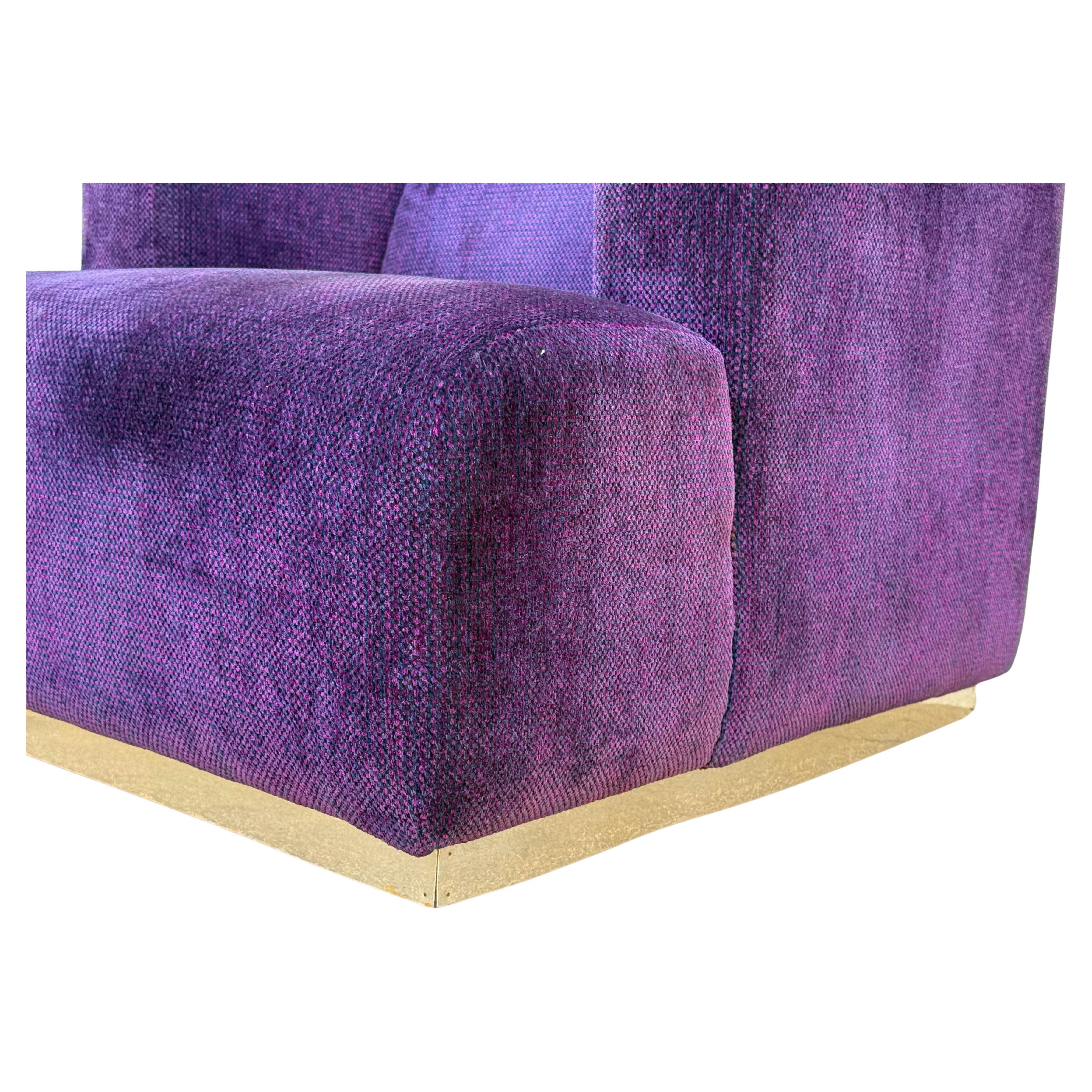 Tissu Chaise longue pivotante post-moderne italienne en vente