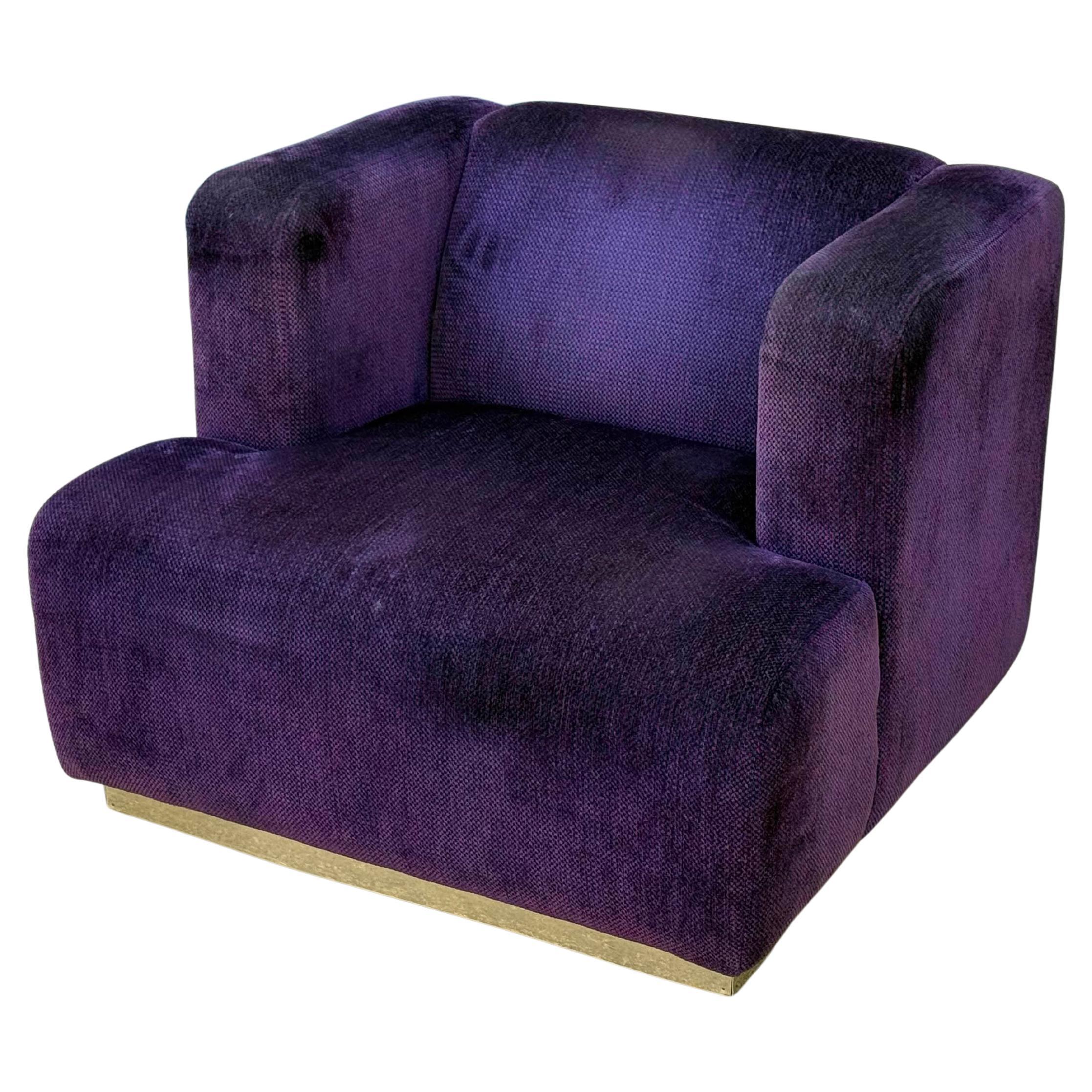 Chaise longue pivotante post-moderne italienne en vente 1