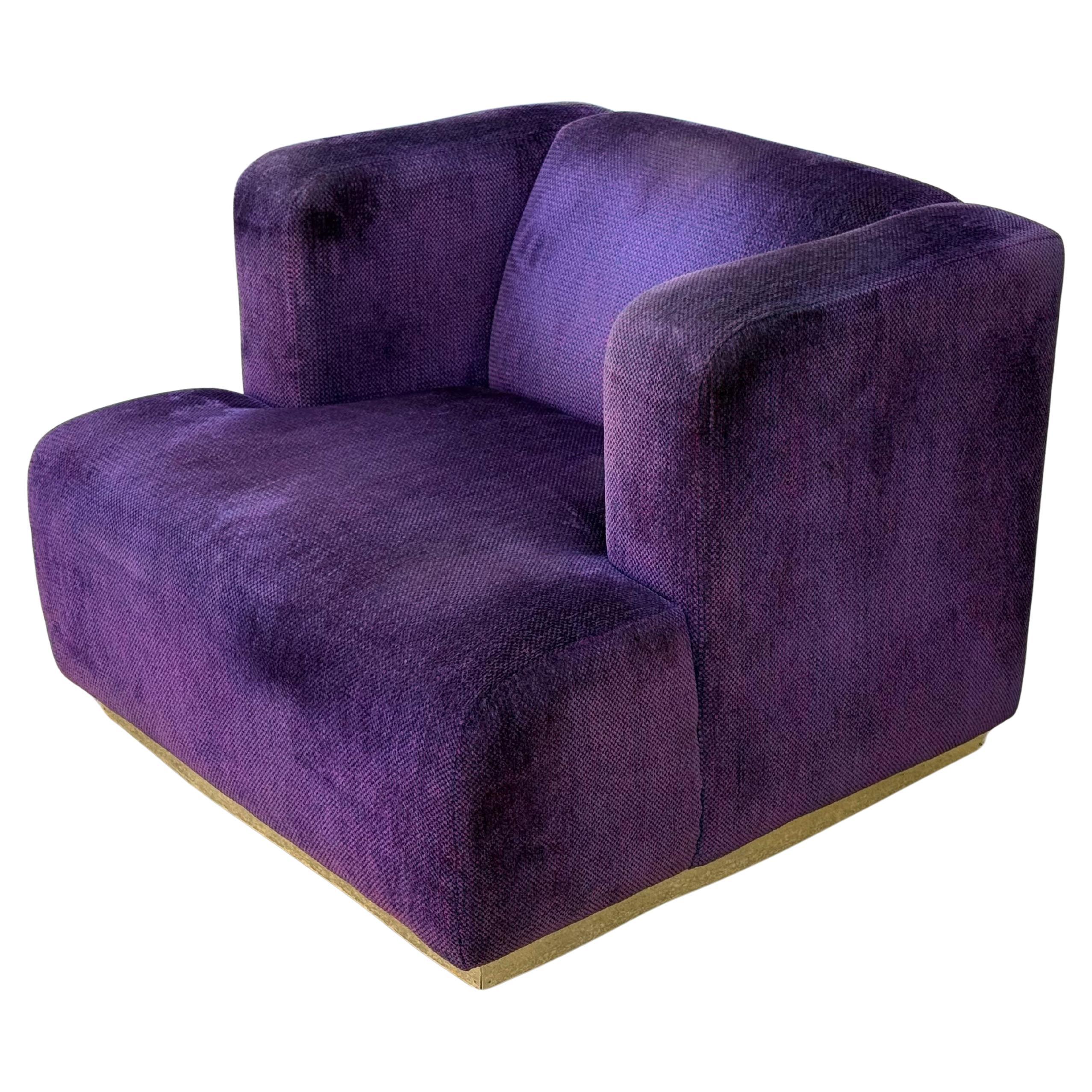 Chaise longue pivotante post-moderne italienne en vente