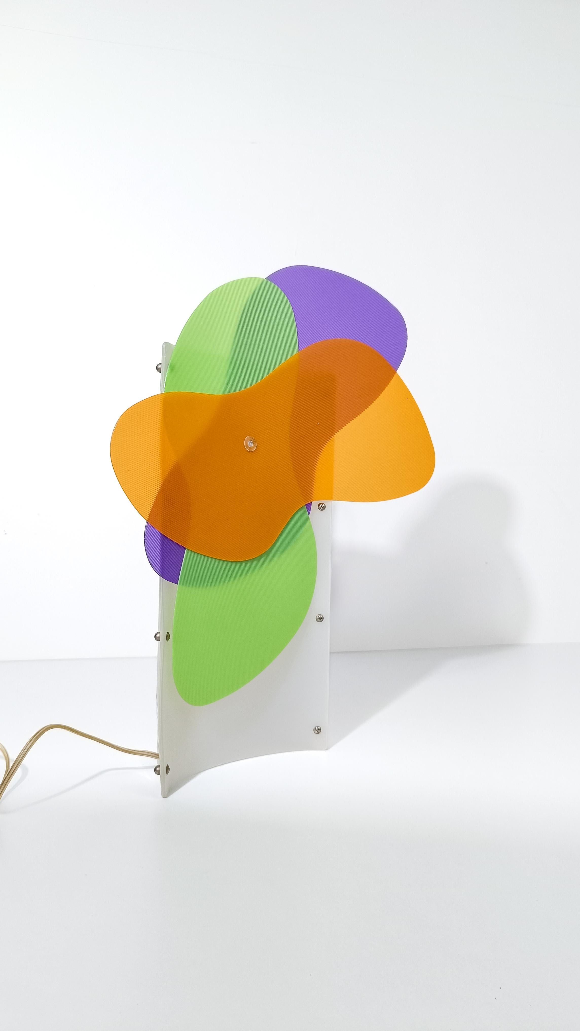 Late 20th Century Italian Post Modern Table Lamp model Butterflies By Naghi Habib for SLAMP , 90s For Sale