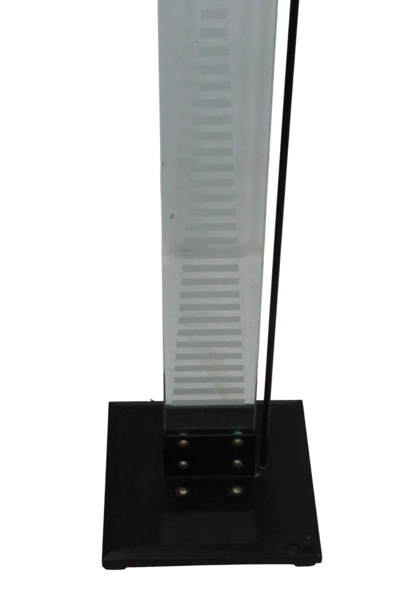 Italian Post Modern Uplight Halogen Torchiere Floor Lamp att. to Fontana Arte For Sale 9