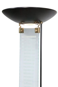 Italian Post Modern Uplight Halogen Torchiere Floor Lamp att. to Fontana Arte