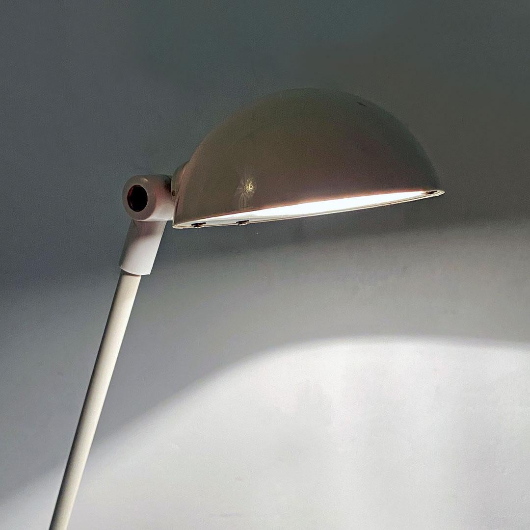 Italian Post Modern White Metal and Plastic Floor Lamp, 1980s For Sale 3
