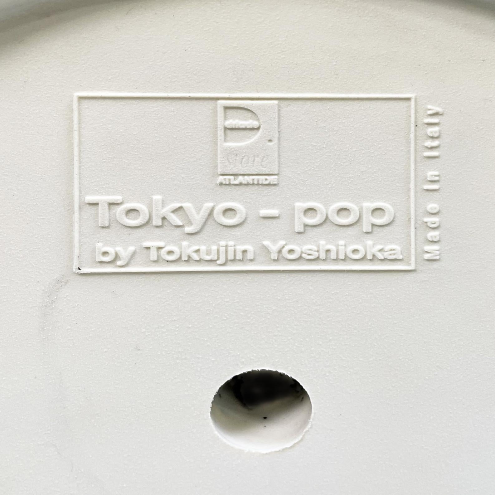 Italienischer postmoderner weißer Kunststoffhocker Tokyo Pop von Yoshioka Driade, 2000er Jahre im Angebot 8