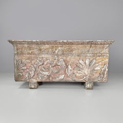 Italian post modern wood and fiberglass stage prop decorated stone effect, 2000s