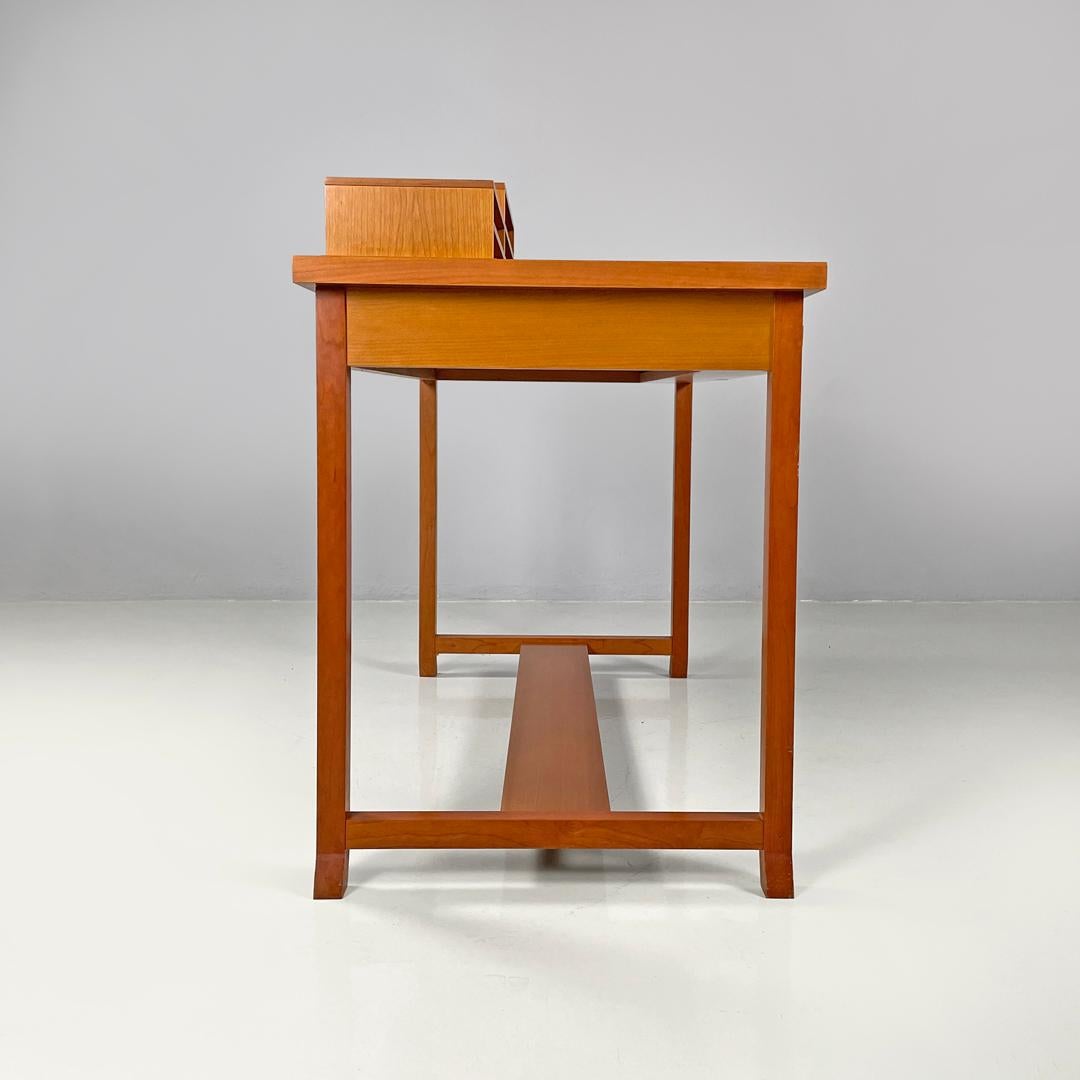 Wood Italian Bauhaus style wood desk Meyer May by Frank Lloyd Wright for Cassina 1996