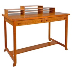 Italian Bauhaus style wood desk Meyer May by Frank Lloyd Wright for Cassina 1996