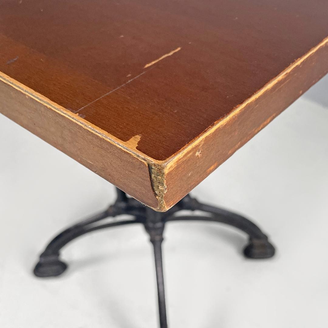 Table de bar italienne post-moderne et décorée en fonte noire, années 1990 en vente 6