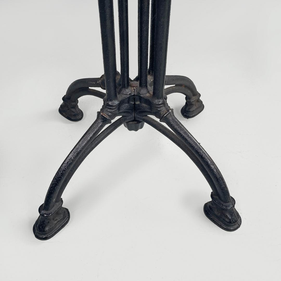 Table de bar italienne post-moderne et décorée en fonte noire, années 1990 en vente 7