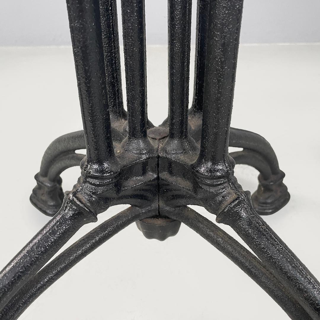 Table de bar italienne post-moderne et décorée en fonte noire, années 1990 en vente 10