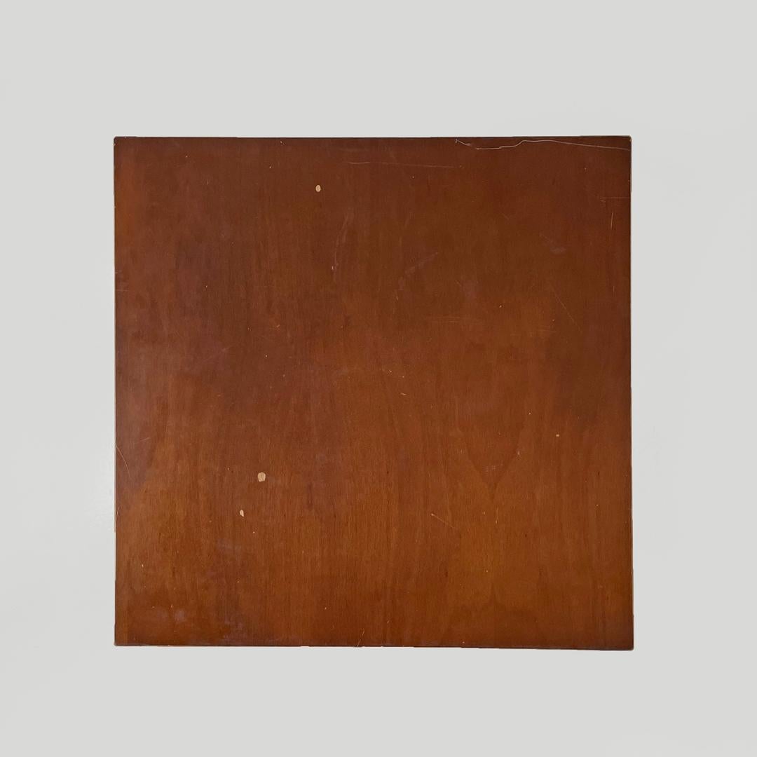 Italienische postmoderne Bartische aus Holz mit Holzplatte und verziertem schwarzem Gusseisen, 1990er Jahre im Angebot 7