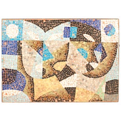 Italian Post-War Mosaic Wall Plaque