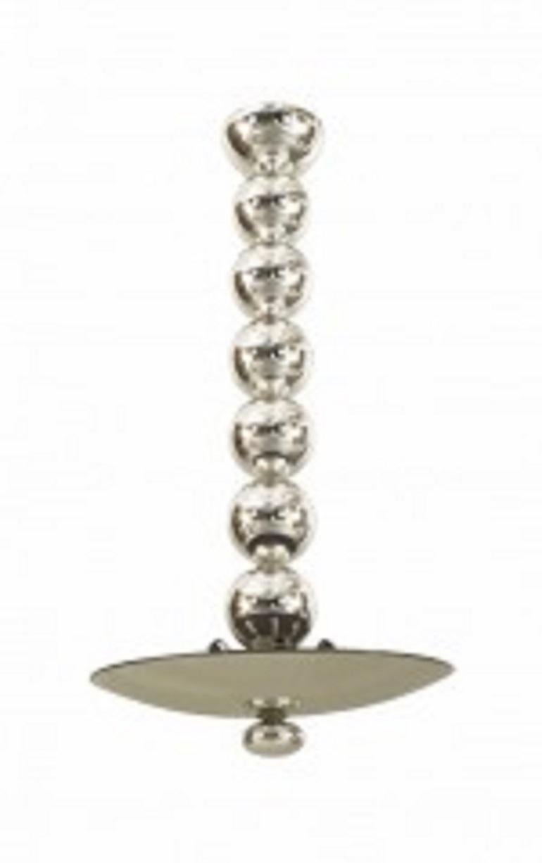 Lustre italien en forme de coupe en verre de style d'après-guerre Bon état - En vente à Queens, NY