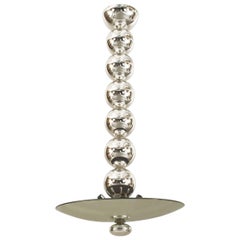 Italian Post-War Style Glass Bowl Chandelier