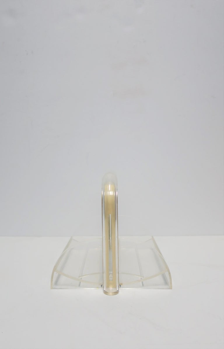Italian Postmodern Acrylic Napkin Holder by Designer Rede Guzzini For Sale 2