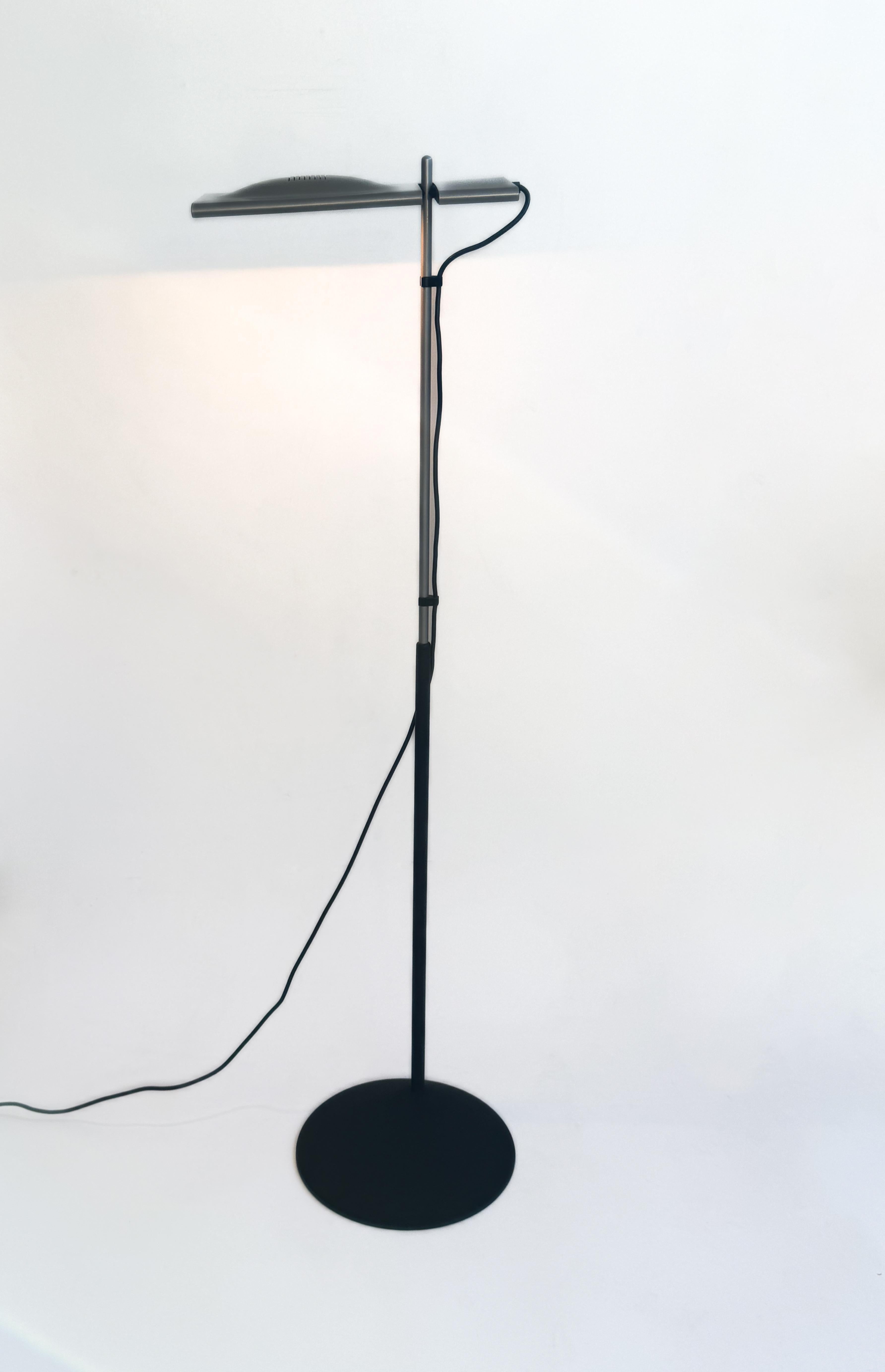 Steel Italian Postmodern Adjustable Floor Lamp by Barbaglia & Colombo For Sale