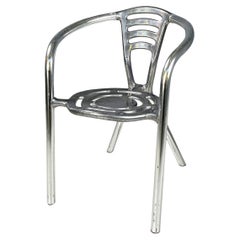 Vintage Italian postmodern aluminum chair Boulevard Ferdinand A. Porsche Ycami, 1990s