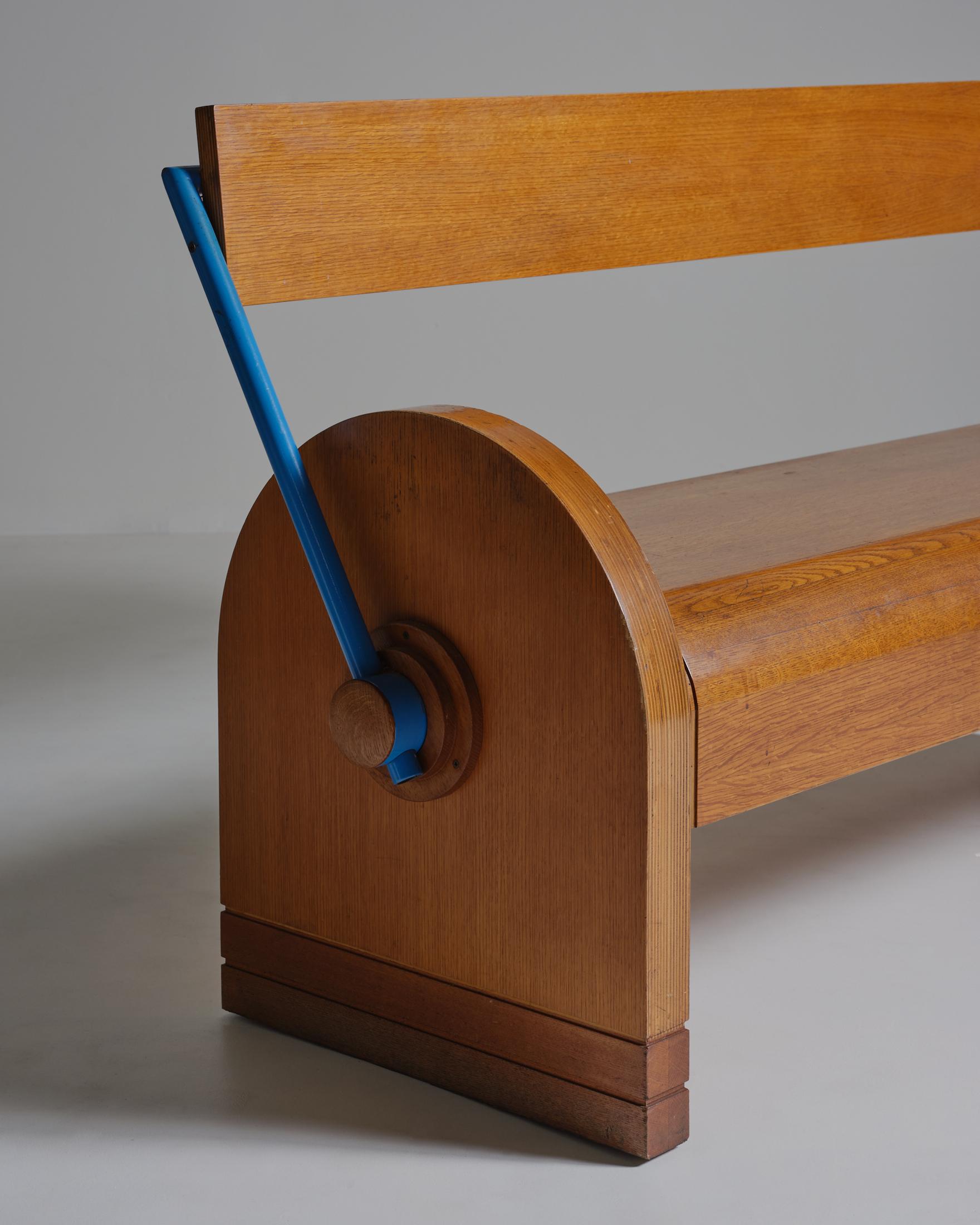 Italian Postmodern Bench In Good Condition In Los Angeles, CA