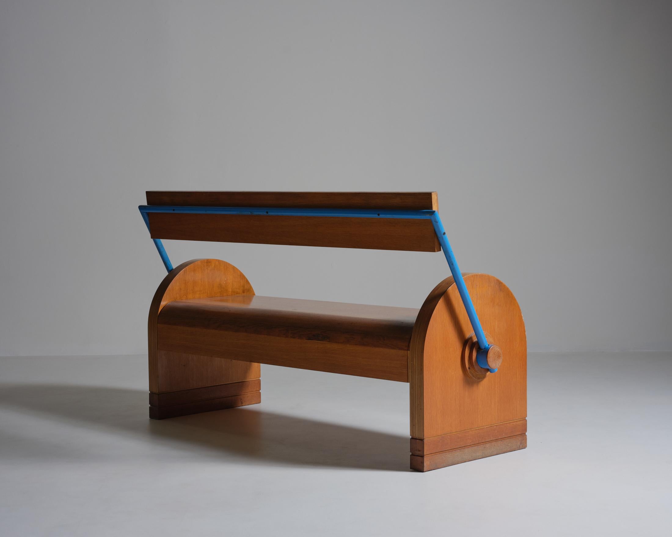 Metal Italian Postmodern Bench