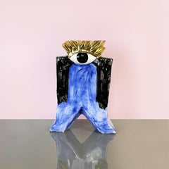 Italian Ceramic Vase Polifemo by R. Dalisi from Stylnove for Cleto Munari, 2000s