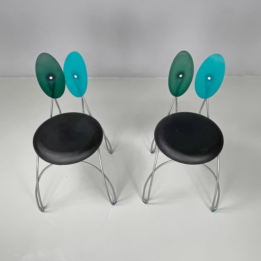 Italian postmodern chairs Jessica by D'Urbino & Lomazzi for Zerodisegno, 1990s in vendita 3