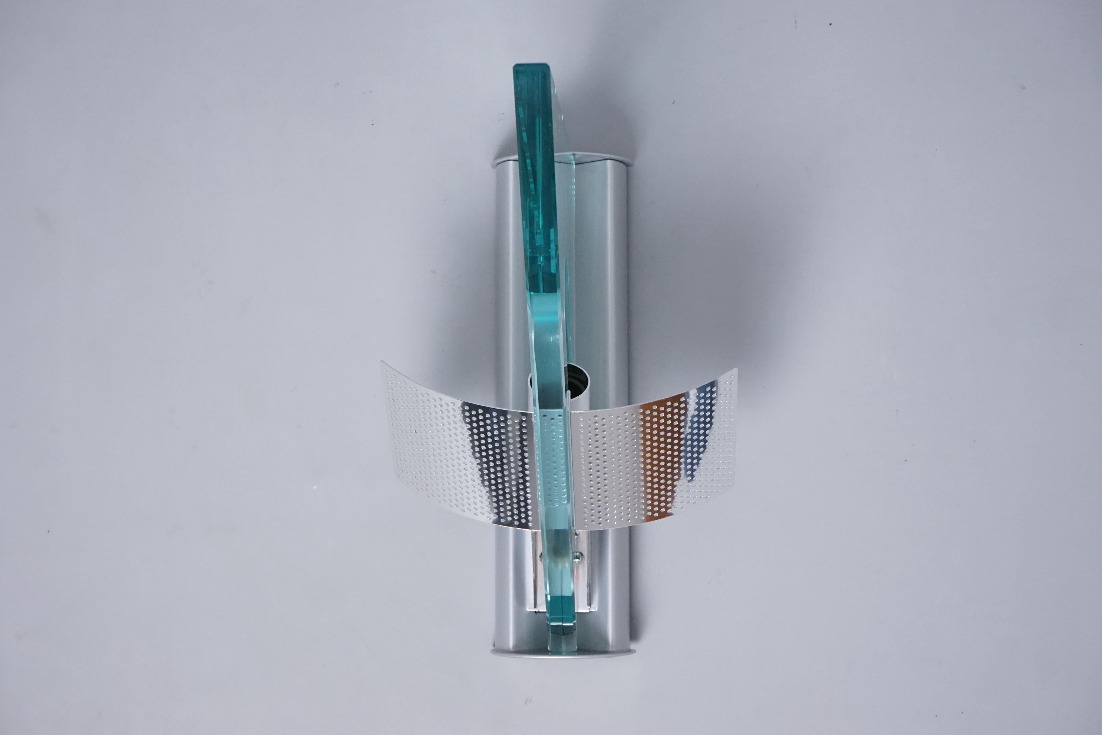 Italian Postmodern Crystal Icaro Wall Lamp by Carlo Forcolini for Artemide For Sale 2