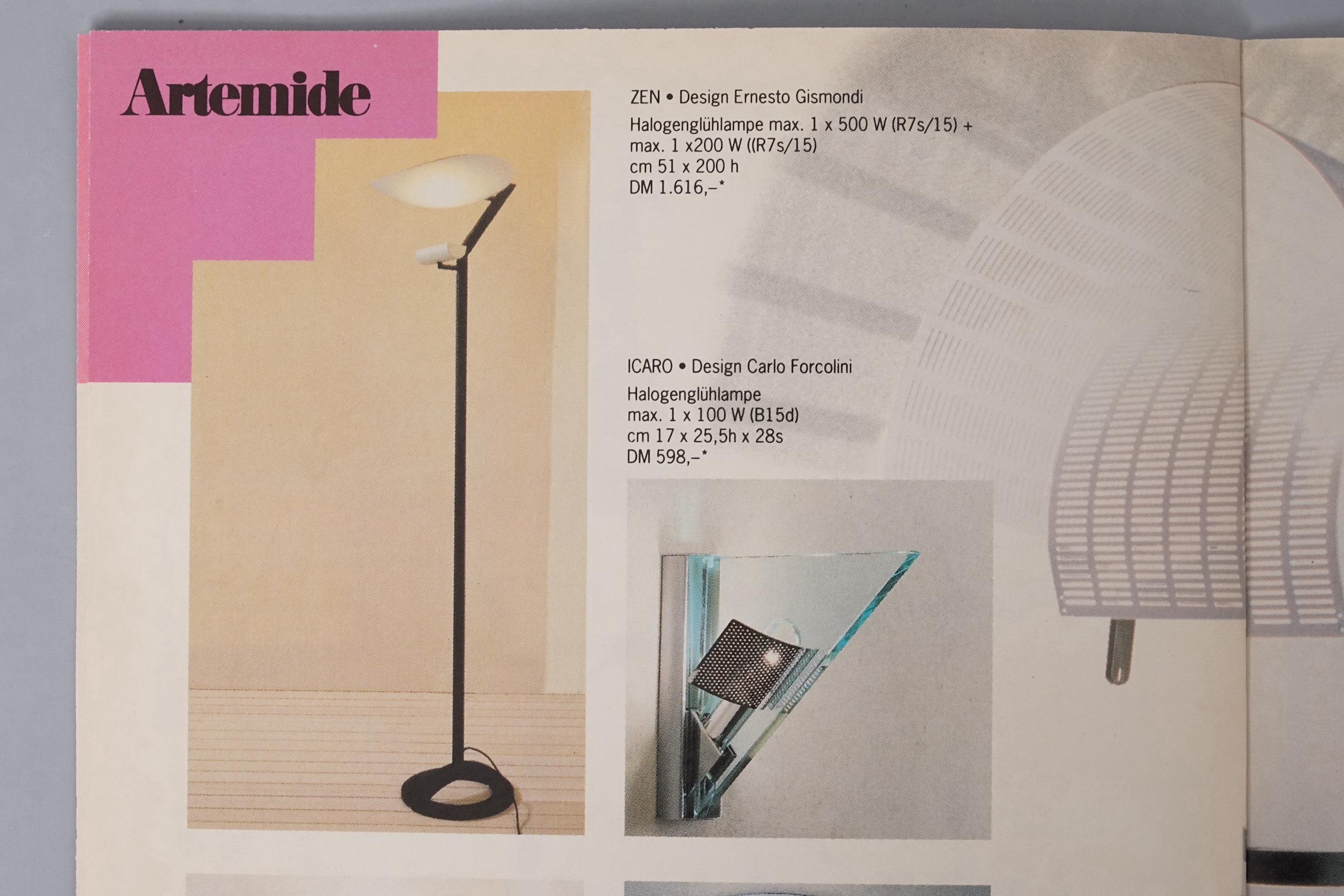 Italian Postmodern Crystal Icaro Wall Lamp by Carlo Forcolini for Artemide For Sale 3