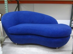 Italian Modern Curved Sculptural Loveseat or Sofa