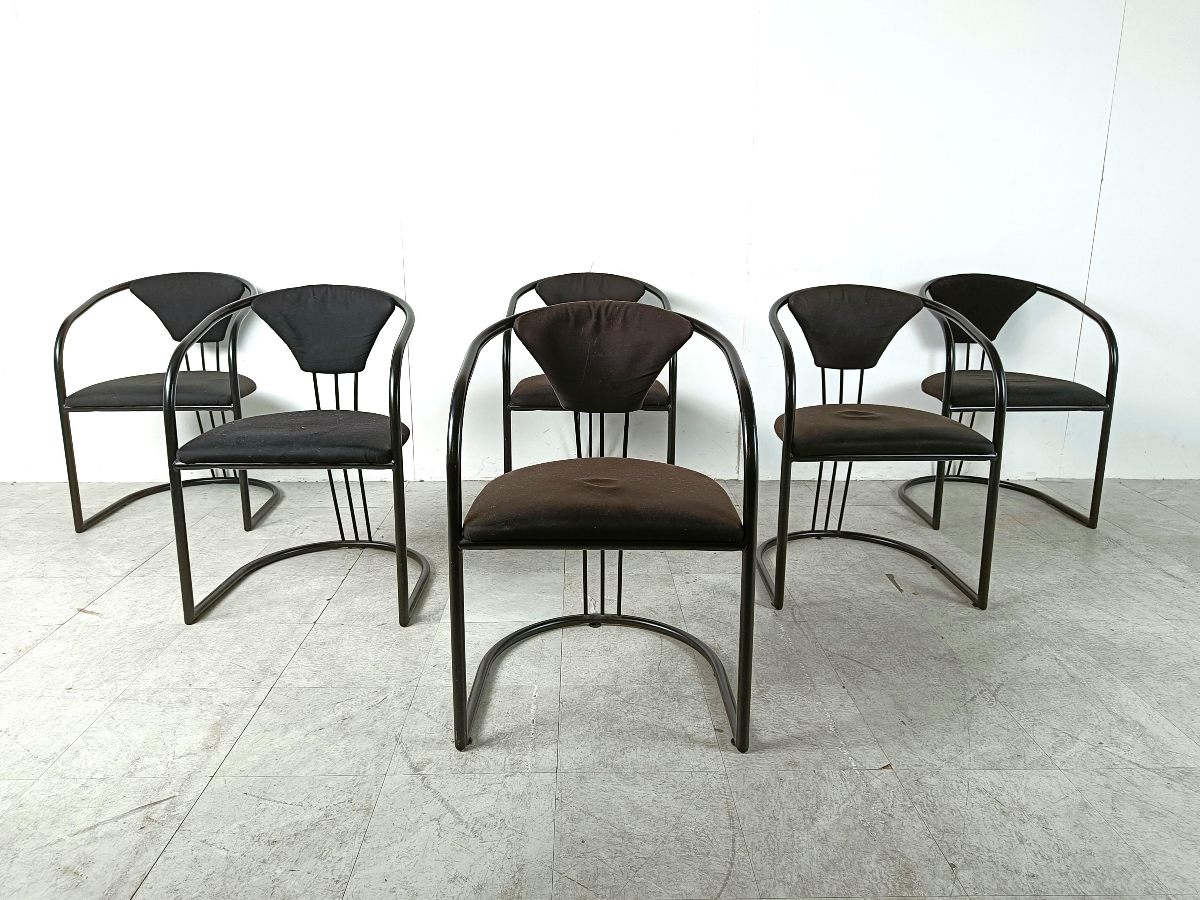Post-Modern Italian Postmodern dining chairs, 1980s - set of 6 For Sale